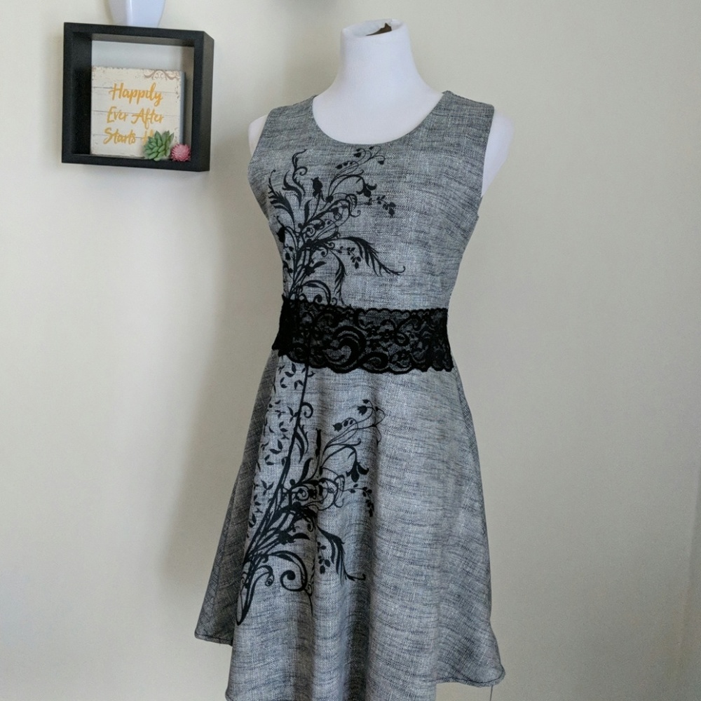 Black and White Cocktail Dress